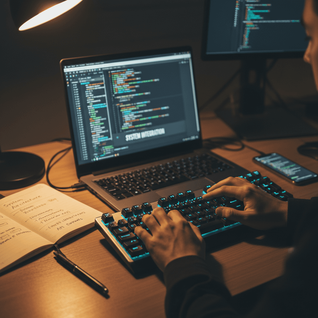 Electrician reviewing electrical code compliance documentation for commercial project